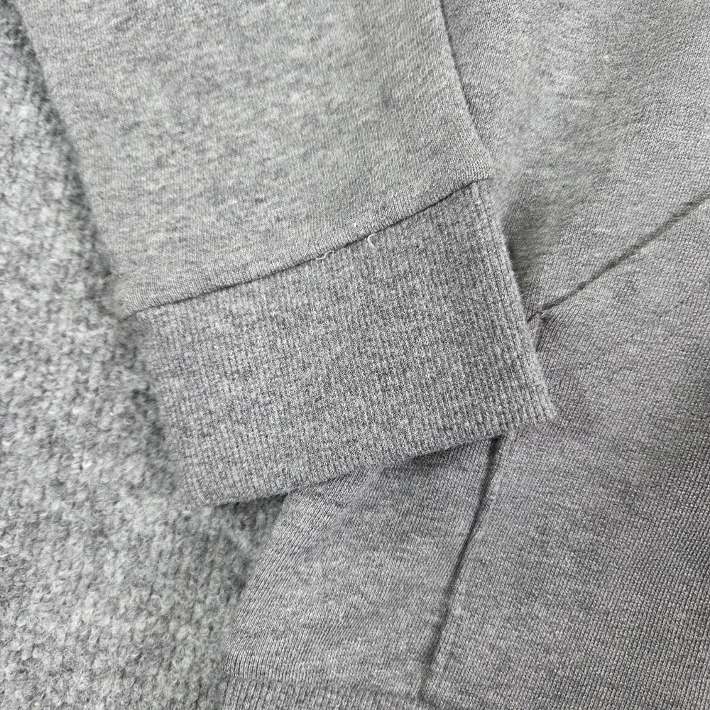 Oakley Teddy Full Zip Hoodie Mens Large Gray Logo Fleece Athletic Sweatshirt - Picture 2 of 9